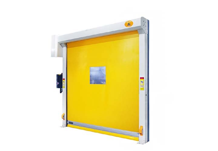 Automatic fast speed PVC uprolling door 