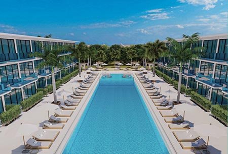 Hotel building for St. Lucia 