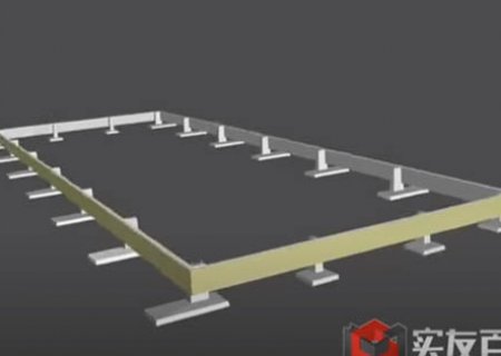 3D steel structure installing video